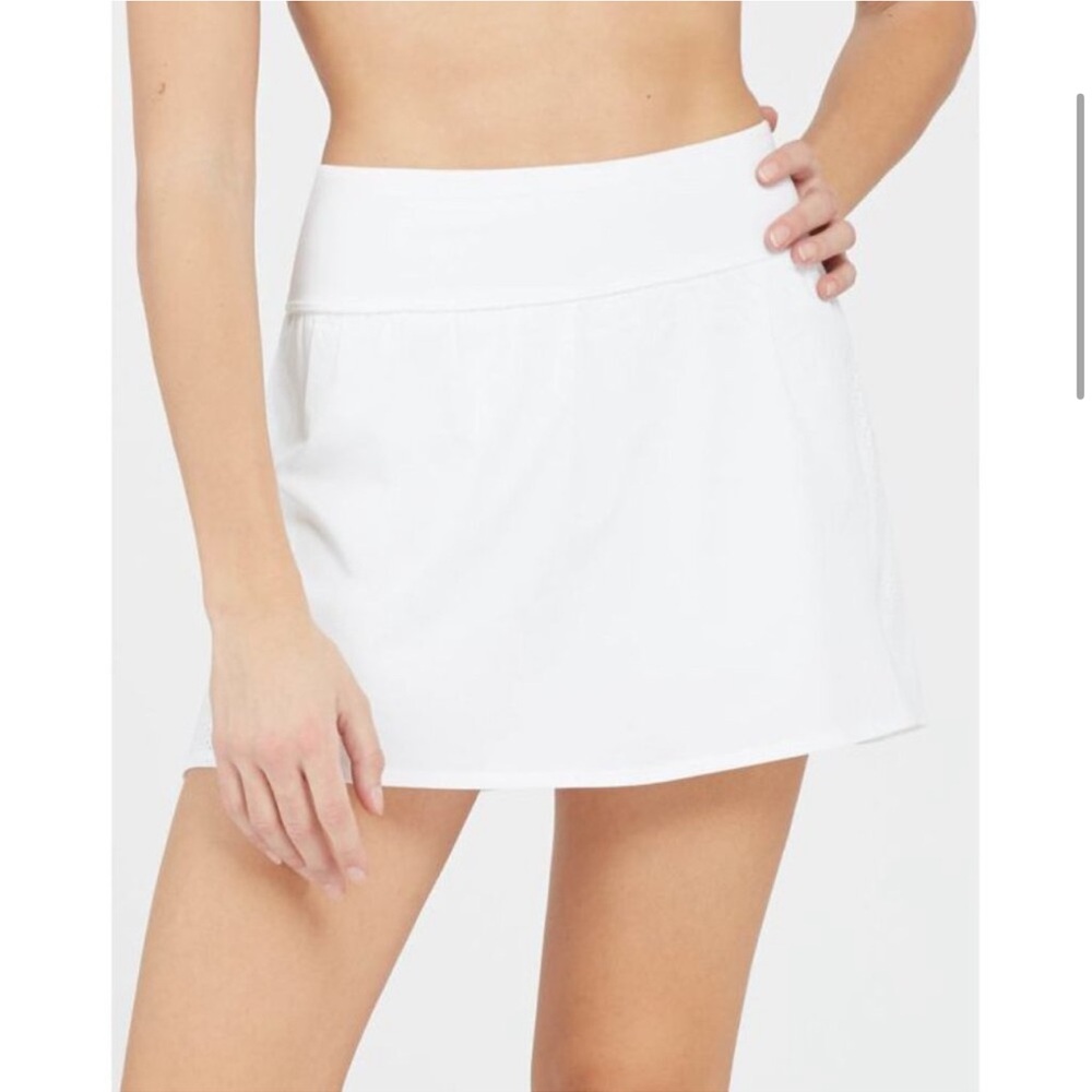 SPANX White Mini Skirt